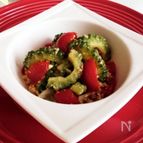 夏バテ知らず！夏野菜☆『ゴーヤとプチトマトの炒め物』