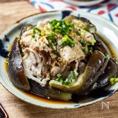 レンジで簡単！ウマい♪『豚しゃぶ肉とナスのしょうがポン酢」