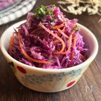 【お弁当の副菜にも】紫キャベツとにんじんのナムル