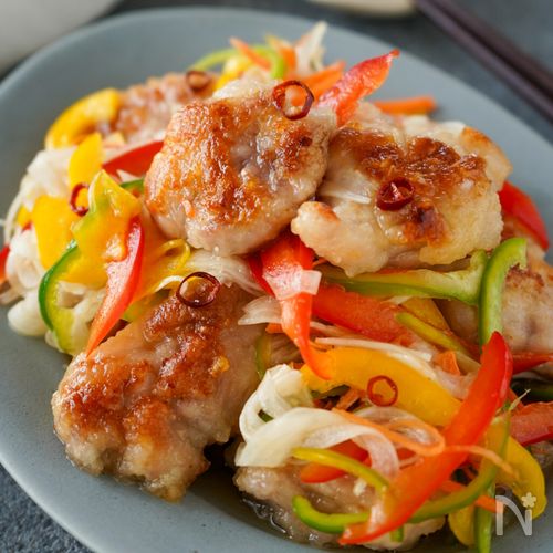 激うま♡野菜たっぷり『鶏肉の南蛮漬け』夏にも嬉しいレシピ♪