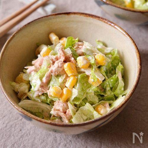 【レタスとツナのコールスロー】シャキッとおいしい簡単副菜！