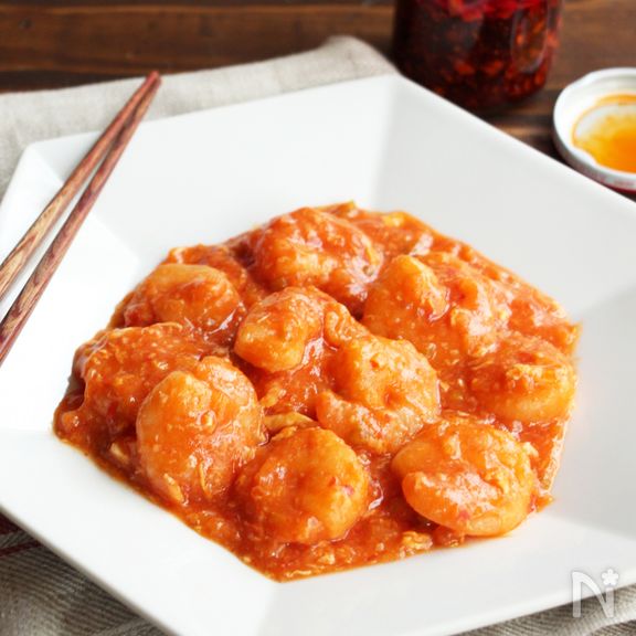 本格プリプリ！エビチリ（動画あり）