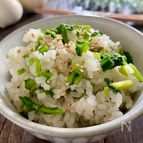 だし香るかぶの葉ごはん