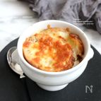 お味噌汁で和風オニオングラタンスープ風