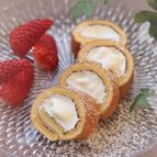 卵焼き器で作る　プチロールケーキ
