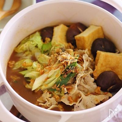 鍋の素不要！大人気カレー鍋レシピ