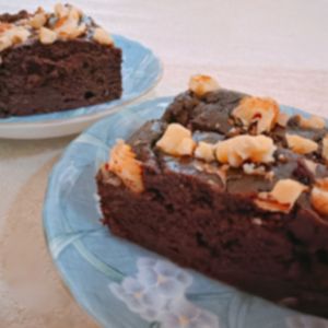 にっこりレストランの作ってみた!投稿(しっとり濃厚♡ヘルシーお豆腐ブラウニー【グルテンフリー】)
