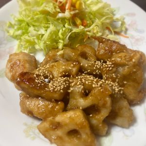 たろうの作ってみた!投稿(【鶏むね肉とれんこんの甘酢炒め】お箸がついつい進んじゃう!!)