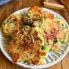 サクッ♡モチッ《枝豆ベーコンチーズの米粉焼き》
