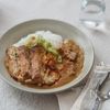 栃尾の油揚げのヘルシーカレーライス。