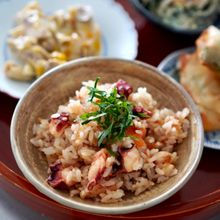 【簡単!】タコと丸ごとトマトの炊き込みご飯