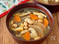 ごま油香る♩大豆入りけんちん汁