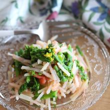 材料３つで春の味！菜の花とじゃがいもの明太子和え