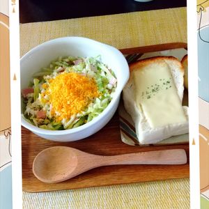 チョロリスの作ってみた!投稿(春キャベツのミモザサラダ。パーティーやおもてなしの前菜に♪)