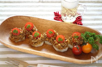 サトイモのカナッペ