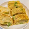 えんぢさんの作ってみた!投稿(枝豆とチーズの出し巻き卵)