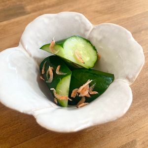 ゆかりの作ってみた!投稿(白だしで作る！きゅうりと桜エビの浅漬け)