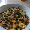たこぷの作ってみた!投稿(豚肉とほうれん草のトロたま炒め【お肉がぷるん♪簡単絶品】)