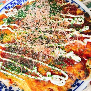 煌蓮mamの作ってみた!投稿(ふんわり♪米粉のお好み焼き【フライパン】)