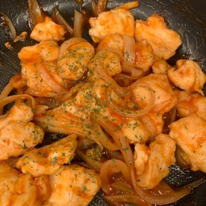 じんじゃーの作ってみた!投稿(節約おかず♪【玉ねぎの甘さ引き立つ♡鶏ささみチャップ♡】)