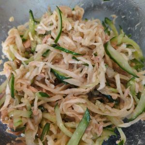 はちわれの作ってみた!投稿(【棒棒鶏風サラダ】食感がやみつきになる健康サラダ♪)