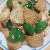 よっこの作ってみた!投稿(すぐ作れる簡単副菜♪『ちぎり厚揚げとピーマンのごま照り』)