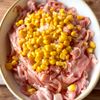 レンジで5分！【豚肉とコーンのガーリックペッパーライス】の工程1