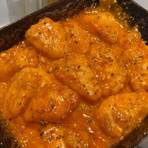 猫ママの作ってみた!投稿(韓国風絶品おかず！『鶏むね肉のコチュマヨマスタードチキン』)