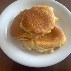 こむぎの作ってみた!投稿(ベーキングパウダーなし！ふわふわ無添加米粉パンケーキ)