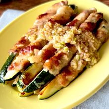 ご飯がすすむ♪タレが絶品【ねぎ塩肉巻きズッキーニ】