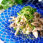 【レンジで2分蒸し鶏】鶏ささみとザーサイのピリ辛中華風