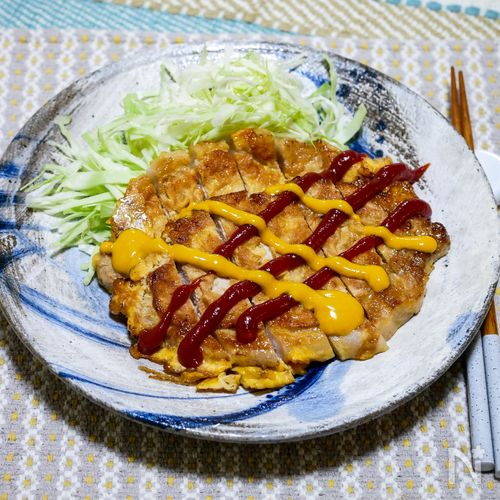 しっとり柔らか「ポークピカタ」(塩、胡椒強め)