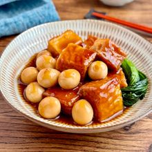 お肉なしでも大満足【厚揚げとうずら卵の角煮風】