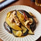 米ナスと豚肉のニンニク醤油炒め