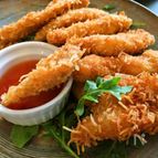 鶏むね肉で　さくさくココナッツフライ　子供も大好き！