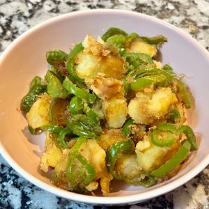 968467の作ってみた!投稿(【じゃがピーマンおかかバター炒め】かつお節香る♪お弁当にも◎)
