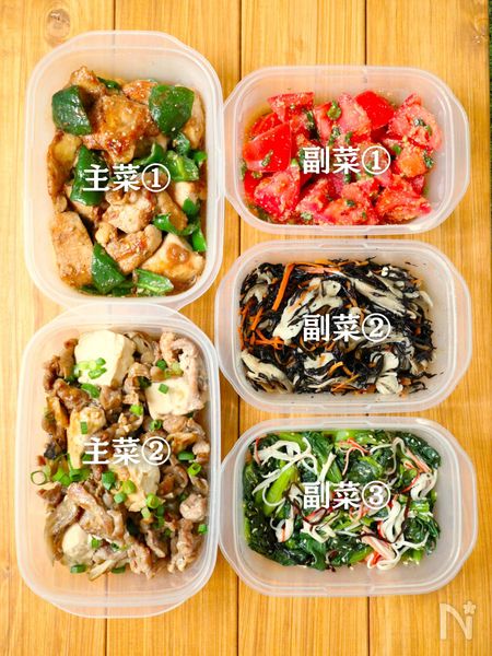 【作り置きパターン2】彩り＆栄養満点の鶏むねとピーマンのごま味噌炒め。人気ナンバー1レシピのすき煮はぜひお試しを♪