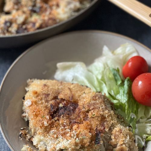 ワンパンで♡欲張りお好み焼き風メンチハンバーグ
