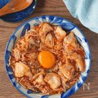【鶏むねとえのきがあったらこれ】レンジで簡単！旨辛ユッケ風