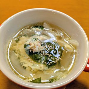ゆきまる🐬🫧の作ってみた!投稿(簡単・時短！！卵わかめスープ)