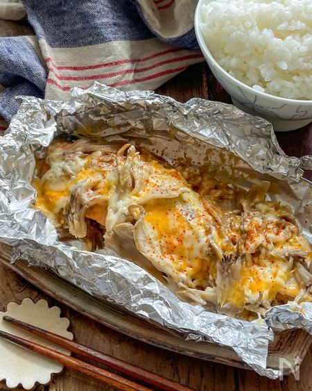 鮭のマヨチーズホイル焼き