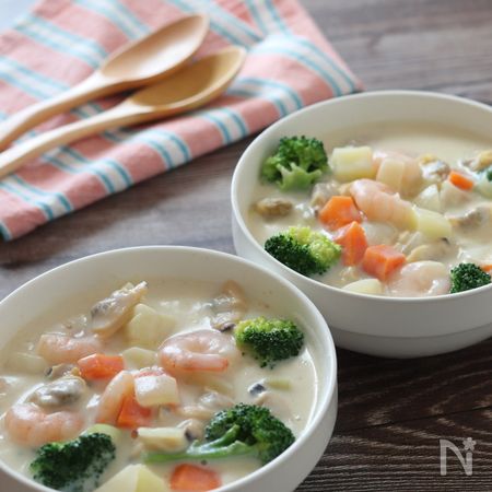 バター生クリーム不使用 ヘルシークラムチャウダー By ともきーた 伊藤 智子 レシピサイト Nadia ナディア プロの料理家のおいしいレシピ