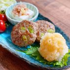かさ増しでヘルシー☆枝豆えのきハンバーグ〜おろしポン酢〜