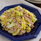 キャベツの肉味噌炒め。包丁不要で簡単♪ご飯が進む中華おかず！