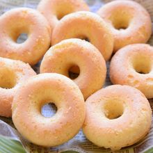 サクサク軽い【米粉のミニ焼きドーナツ】簡単おやつ♪