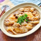 【豚こまと豆腐のみぞれ煮】#体ぽかぽか #おろし煮