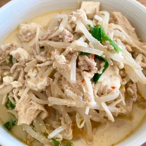 ゆかりの作ってみた!投稿(重ねて煮るだけ♪『もやしと豆腐のうま辛♡担々スープ』)