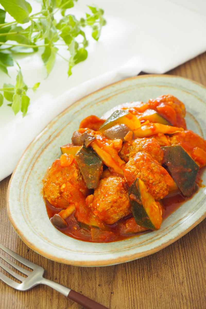 ズッキーニのミートボールのレシピ