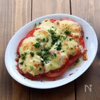 ♡トマトのガーリックマヨチーズ焼き