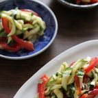 味噌もみ夏野菜のレモンオリーブマリネ。